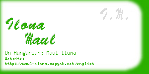 ilona maul business card